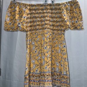 Yellow Floral Sun Dress